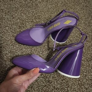 The Attico Purple Luz Heel